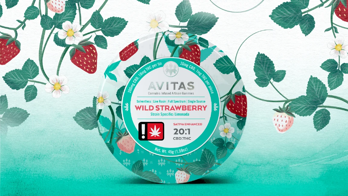 Early concept — Wild Strawberry in the original turquoise direction.