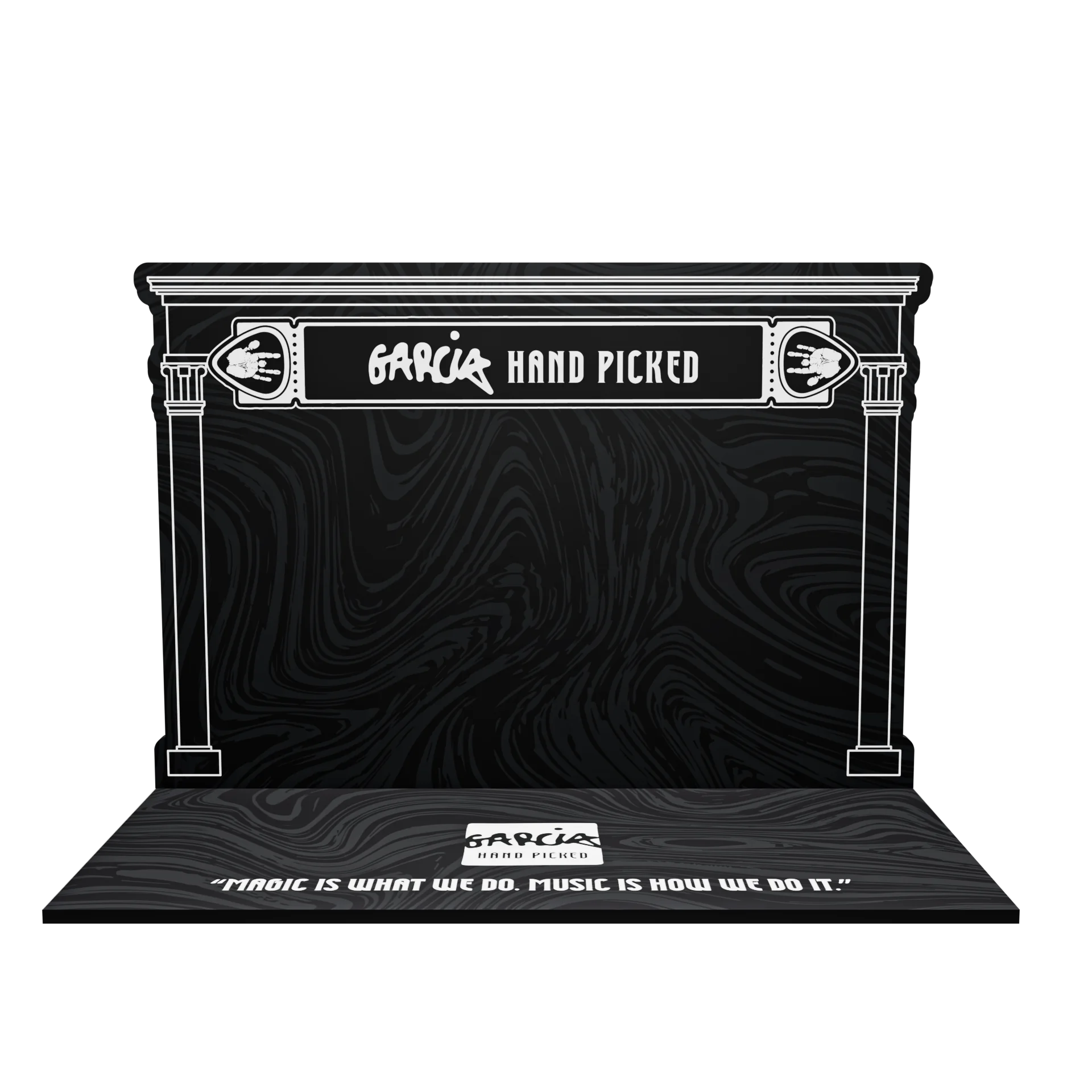 Garcia Hand Picked theatrical foamboard display concept