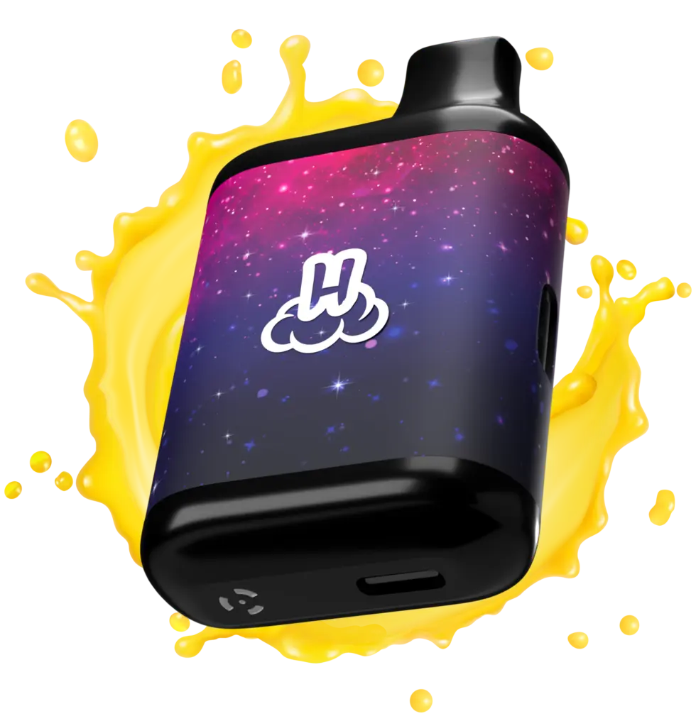 Current Hellavated all-in-one vaporizer with galaxy finish and liquid splash