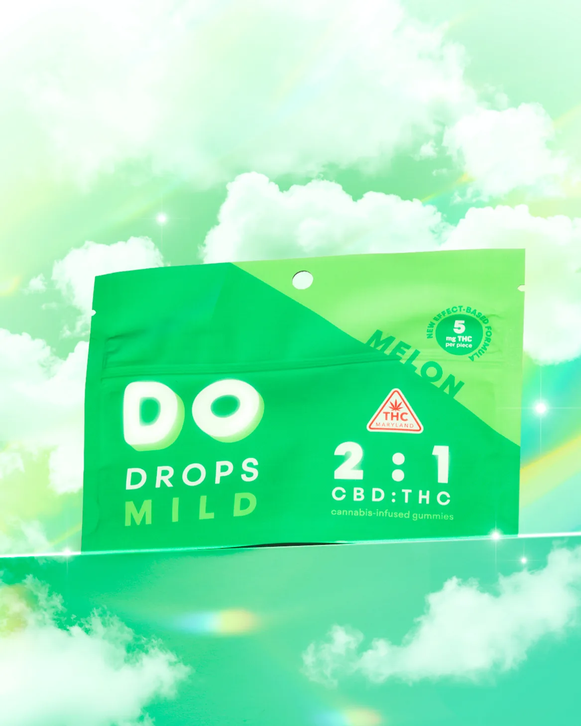 DO Drops Mild pouch, Melon, in its own mild colour world.